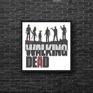 The Walking Dead Zombie Counted Cross Stitch Pattern Chart - Picture 1 of 3