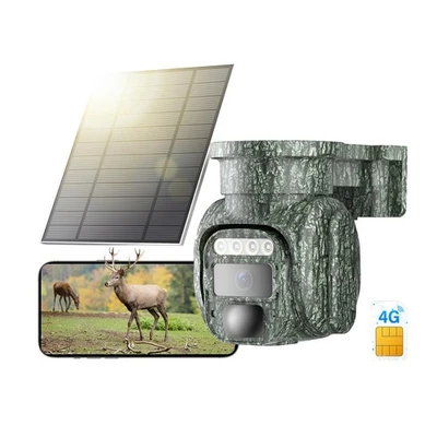 KKB Fotocamera da Caccia 4G Fototrappola con SIM Esterna IP66 Impermeabile 2K - Immagine 1 di 4