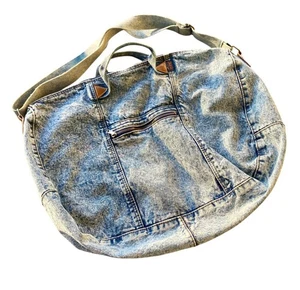 Bolso de Mano de Colección Shane Lavado con Ácido Denim De Gran Tamaño Correa para el Hombro y Asas - Imagen 1 de 4