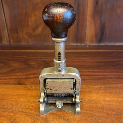 Vintage Bates Automatic Numbering Machine Lamb & Tilden NW Washington DC - Image 1 of 4