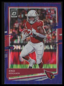 2020 Panini Donruss Optic Purple Shock Rookie Eno Benjamin #101 Arizona Cardinal - Picture 1 of 2