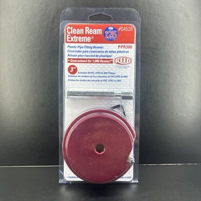 Reed PPR300 3-Inch Plastic Pipe Fitting Reamer 3 Inch Ream Extreme #04526 - NEW - Image 1 of 3