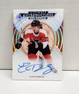 ELLIOT DESNOYERS 2023-24 Ultimate Collection Introductions ~ Flyers ROOKIE AUTO - Picture 1 of 2