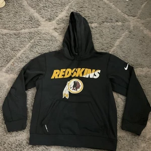 Nike Washington Redskins Logo Black Hoodie Sweatshirt - Size S - Bild 1 von 6