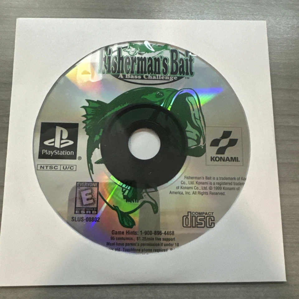 Fisherman's Bait (Sony PlayStation 1, 1999) Disc Only Cleaned - Image 1 of 1