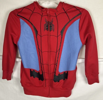 Sudadera con Capucha Marvel Spiderman Juvenil Grande Frontal Bolsillos con Cremallera Foto 1 de 4