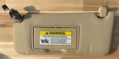 Honda Accord Driver Side Sun Visor LH Lighted Tan/Beige Sunvisor OEM 2008-2012 - Image 1 of 3