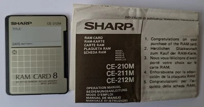 CE-212M RAM Card 8KB für Sharp Pocket Computer  - Bild 1 von 4