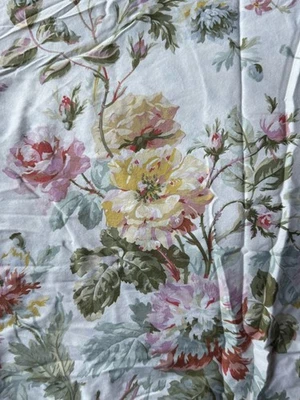 Rare RALPH LAUREN Sateen *KING DUVET Bed COVER Wentworth Floral FLOWERS SHABBY - Image 1 of 4