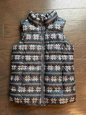 Chaleco de invierno OLD NAVY para niñas talla M - 8 azul acolchado libre de escarcha copos de nieve esquí Foto 1 de 4