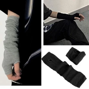 Long Gloves Arm Cover Multicolor Finger Mitts Arm Warmer Apparel Accessories - Picture 1 of 15