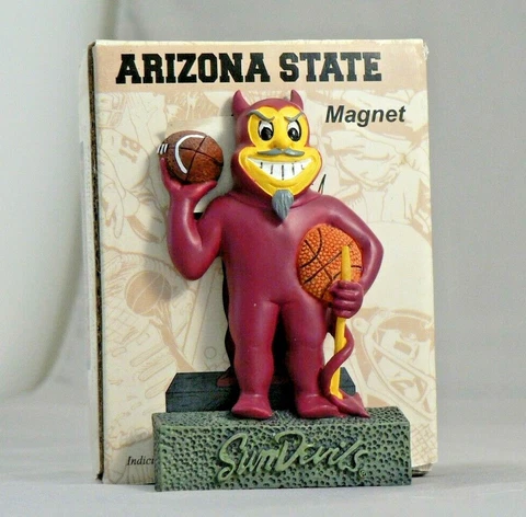 ARIZONA STATE ASU SUN DEVILS FOOTBALL BASKETBALL SPORTS NCAA MASCOT 3-D MAGNET Cover