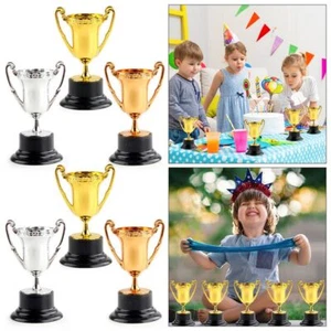 10PCS Gold Silver Bronze Awards Trophy Small Prize Cup Children's Award Gifts - Picture 1 of 15