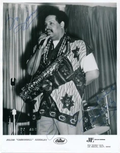 Julian "Cannonball" Adderley - Fotografía firmada de colección - Imagen 1 de 1