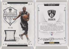 2014-15 Panini National Treasures Material Treasures /99 Thaddeus Young #MT-TY