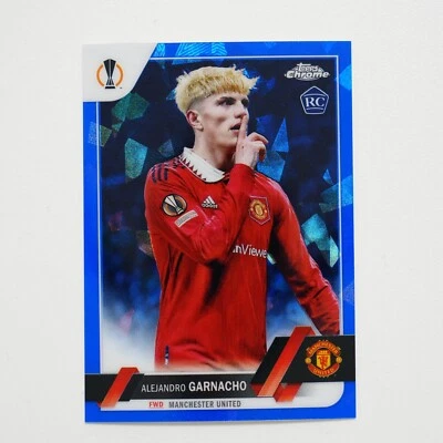 2022-23 Topps Chrome Sapphire UEFA Alejandro Garnacho Image Variation RC #50 - Image 1 of 2
