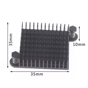 1Pc Aluminum Heatsink 35*35*10MM Cooling Pad South North Bridge Chipset Radi L3 - Picture 1 of 6