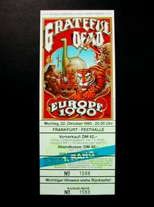 Biglietto Grateful Dead Tour Europa '90 Francoforte Germania 22/10/1990 Rick Griffin - Foto 1 di 12