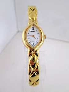Pulsar by Seiko watch lady's Y150-5000 dressy gold tone quartz pearl dial - Picture 1 of 6