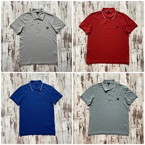 100% Genuine Belstaff Stewarton Chest Logo Tipped Short Sleeve Polos - Picture 1 of 29