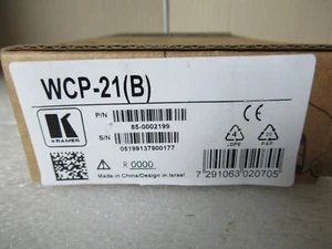 Kramer Electronics WCP-21 (B) BLACK SPLIT Wall Plate - Blank Cover - Picture 1 of 2