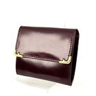 Salvatore Ferragamo Coin Purse Wallet Red Leather Authentic From Japan