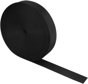 2" Wide 50 Yards Black Heavy Duty Webbing Strap for DIY and Outdoor Projects - Picture 1 of 12