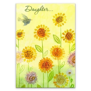 Thoughtful HAPPY BIRTHDAY Card FOR DAUGHTER by Designer Greetings + Envelope - Picture 1 of 4