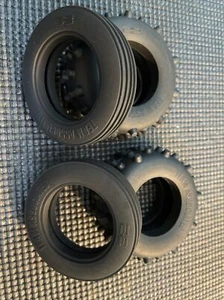 4 qty Team Associated 6004 RC10CC Front & Rear Classic Clear Kit Tires - Picture 1 of 7