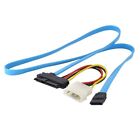 Blue SAS Serial SCSI SFF 8482 To SATA Cable Hard Disk Drive Adapter Cord 70cm