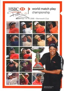 PAUL CASEY - Golf - Wentworth World Match Play Champion 2006 - PÓSTER FIRMADO - Imagen 1 de 2
