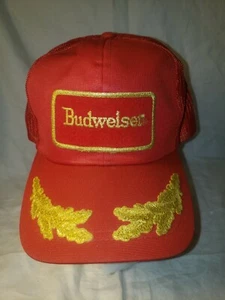 Vintage USA Budweiser patch gold scramble egg Hat made in Korea Young AN - Picture 1 of 5