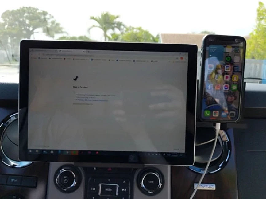 Ford Super Duty Truck tablet mount holder 2011-2016 F250 F350 F450 F550 F650 - Image 1 of 4