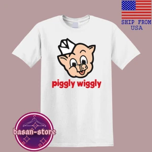Piggly Wiggly Store Men's White Size S-5XL - Foto 1 di 1