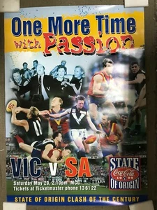FOOTBALL STATE OF ORIGIN LARGE POSTER FROM 1999 - Picture 1 of 1
