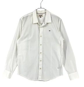 Tommy Hilfiger Shirt Casual Formal Solid Slim Fit Men Size XL - Picture 1 of 9