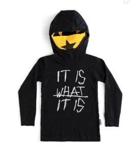 $70 EUC NUNUNU NINJA TOP TSHIRT SIZE 10-11 Black yellow - Picture 1 of 6
