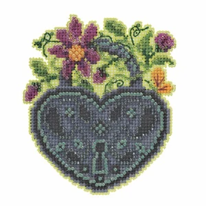Spring Lock Cross Stitch Ornament Kit Mill Hill 2022 Antique Locks Trilogy  - Picture 1 of 1