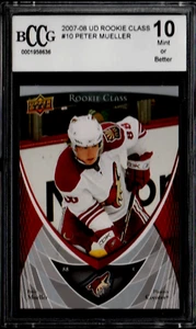Peter Mueller (Coyotes) 2007-08 UD NHL Rookie Class Box Set (Beckett) BCCG 10 - Picture 1 of 2