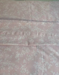 Simply Shabby Chic Rachel Ashwell Rose Slipper Print Pink White KING Flat Sheet - Picture 1 of 12