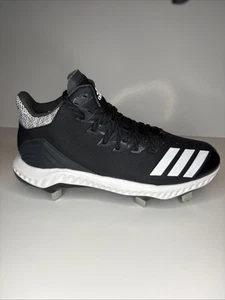 Adidas Icon Bounce Low Metal Baseball Cleats Shoes Black CG5179 Men’s New Size 7 - Picture 1 of 7