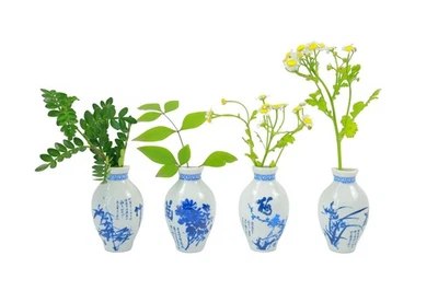 Imanes de jarrón reales hechos a mano para agua de nevera, cerámica de 3 pulgadas vintage M... Foto 1 de 4