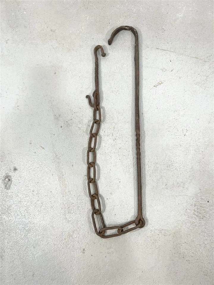 gancho de olla antiguo para trípode caldro cocina exterior/campamento 18 19 real 64 pulgadas Foto 1 de 4