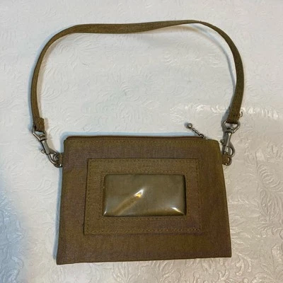 Baggallini Borsa Staccabile Inserto o Pochette Polso Oro Marrone con Interno Blu - Immagine 1 di 4