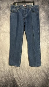 Vintage 90s Levis 501 Blue Button fly Denim Made in USA Jeans Actual 38x32 Firm - Picture 1 of 16