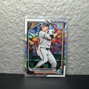 2024 Bowman Chrome Wave Refractors #9 Gunnar Henderson /100 - Picture 1 of 3
