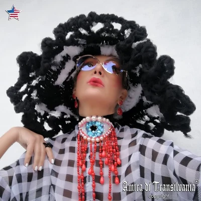 Marie Antoniette Choker Jewelry Collar Fringe Embroidered All Seeing Eye Luxury - Image 1 of 4