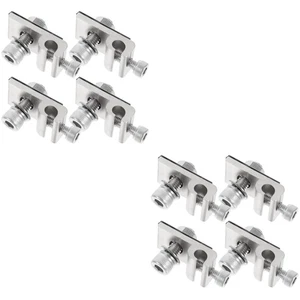 2 Pack Solar Panel Grounding Clip Stainless Steel Groove Cable Clips - Picture 1 of 12