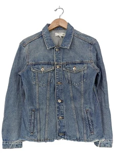 MANGO Cazadora vaquera Mujeres Chaqueta Talla EU 36 azul look casual - Imagen 1 de 5