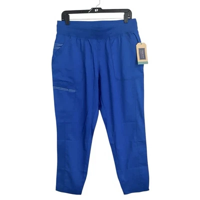 Calça enfermeira Cherokee Revolution tamanho M pequena azul royal fina/jogger elástica - Imagem 1 de 4